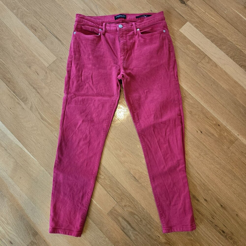 Banana Republic Red Skinny Jean Size 28S